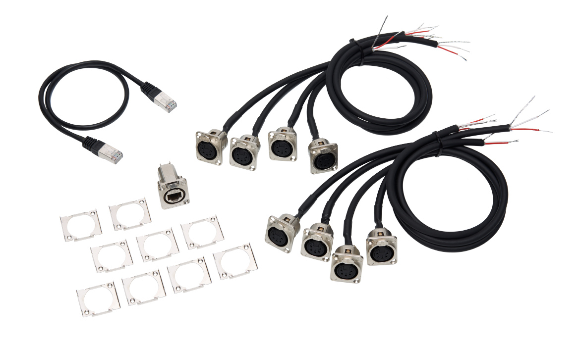 MA Lighting Adapter cable set for grandMA3 4Port Node DIN-Rail, DMX via XLR 5pin (4021731)
